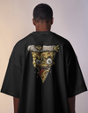 "Psycho Slice" Oversized T-Shirt Black & White WPBW165040