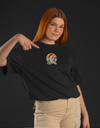 "Tattooed Summer" Oversized T-Shirt Black WPB165031