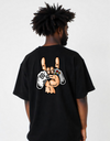 "Rock & Play" Oversized T-Shirt Black & White WPBW165036