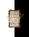 "Coffee Break Mode" Oversized T-Shirt Black & White WPBW165061