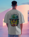 "Trippy Drip Vibes" Oversized T-Shirt White WPW165026