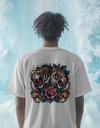 "Twin Tigers" Oversized T-Shirt White WPW165027i