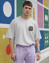 "Twin Tigers" Oversized T-Shirt White WPW165027i