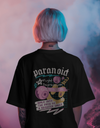 "Mind Maze" Oversized T-Shirt Black WPB165028