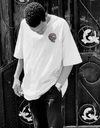 "Brain Dead Skull" Oversized T-Shirt Black & White WPBW165026
