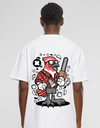 "Lumberjack Hawk" Oversized T-Shirt Black & White WPBW165068