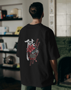 "Samurai Phantom" Oversized T-Shirt Black WPB165030