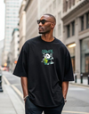 "Panda Eat"  Oversized T-Shirt Black WPB165036