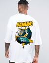 "Banana Social" Oversized T-Shirt Black & White WPBW165054