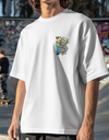 "Grind or Die" Oversized T-Shirt Black & White WPBW165049