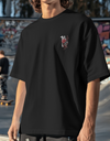 "Samurai Phantom" Oversized T-Shirt Black WPB165030