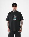 "Mr. Panda"  Oversized T-Shirt Black WPB165035
