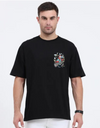 "Rockstar Imposter" Oversized T-Shirt Black & White WPBW165067