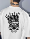 "Royal Skull" Oversized T-Shirt Black & White WPBW165035
