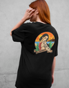 "Tattooed Summer" Oversized T-Shirt Black WPB165031